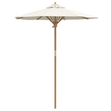 Garden Parasol Cream White 180 x 230 cm Bamboo 4108080