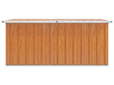 Outdoor Storage Box Galvanised Steel 150 x 101 x 91 cm Wood 42039102