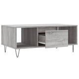 Coffee Table Grey Sonoma 90x50x36.5 cm Engineered Wood 830594