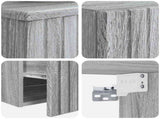 Bathroom Furniture Set 2 pcs Grey Sonoma 33 x 34.5 x 100 cm 3406139