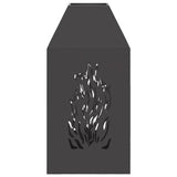 Fire Pit Black 50 x 50 x 100 cm Steel 858990