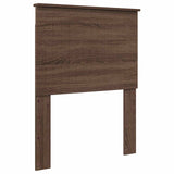 Bed Frame with Drawer Brown Oak 75 x 190 cm Engineer Wood 3411172