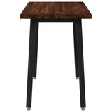 90 x 55 x 75 cm Solid Acacia Wood Dark Brown and Black 937572