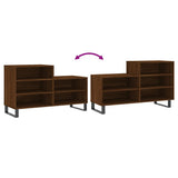 Shoe Cabinet Brown Oak 102x36x60 cm Engineered Wood 831403