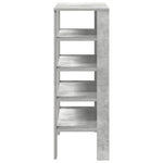 ZNTS Shoe Rack Concrete Grey 61x32x87.5 cm Engineered Wood 859854