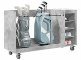 Golf Cabinet with Wheel Plain Concrete Grey 120 x 45 x 98 cm 899474