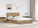 Bed Frame with Drawer with Headboard Manual Engineered Wood 3411666