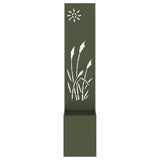 Garden Privacy Screen Olive green 32 x 150 cm Cold-rolled steel 876360