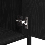 Bedside Cabinet 2 pcs Black Oak 40 x 42 x 60 cm Engineered Wood 881837