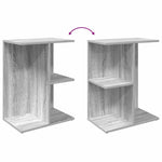 ZNTS Bedside Tables 2 pcs Grey Sonoma 46.5x29x61 cm Engineered Wood 858661