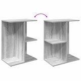 ZNTS Bedside Tables 2 pcs Grey Sonoma 46.5x29x61 cm Engineered Wood 858661