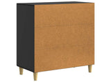 Sideboard Black 66 x 34.5 x 90 cm Engineered Wood 894586
