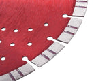 Diamond Cutting Disc with Turbo and Holes Steel 350 mm 143234