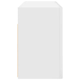 Bathroom Wall Cabinet White 80x25x40 cm Engineered Wood 860085