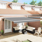 Awning Frame White 400 x 350 cm Aluminium 313215
