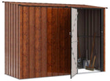 Garden Sheds Brown 203 x 85.5 x 200 cm Metal 42011304