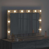 Vanity Mirror Rectangular Grey Sonoma 80 x 55 x 18 cm 868298