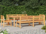 5 Piece Garden Dining Set Solid Wood Teak 3157204