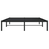 Metal Bed Frame without Mattress Black 140x200cm 373656