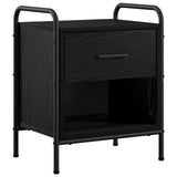 Bedside Cabinet 2 pcs Black Oak 40 x 30 x 50 cm Engineered Wood 8013495