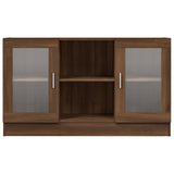 Vitrine Cabinet Brown Oak 120x30.5x70 cm Engineered Wood 815629