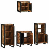 Bathroom Furniture Set 4 pcs Multicolour Solid Reclaimed Wood 3305653
