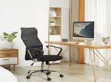Ergonomic Office Chair Mesh Chair with Adjustable Height Tilt Function Black T3398P328235