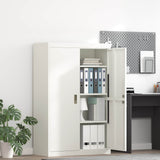 Storage Cabinet White 90 x 40 x 140 cm Steel 3406165