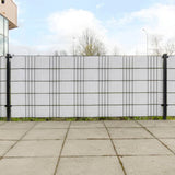 Balcony Screens 10 pcs White 255x19 cm Poly Rattan 156313