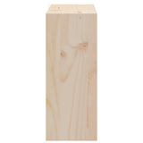 Wine Rack 2 pcs Natural 62 x 25 x 62 cm Solid Pine Wood 893314