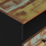 Bedside Cabinet Solid Wood Reclaimed&Engineered Wood 350652