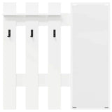 Wall-Mounted Coat Rack White 100 x 10 x 100 cm Engineered wood 874507
