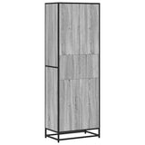 Bookcase Grey Sonoma 60x35x170.5 cm Engineered Wood 3300853