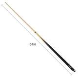 2 piece 57 Inch Wood Snooker Pool Cues Billiard Sticks Set 19oz 85715333