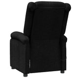 Wing Back Massage Chair Black Fabric 342429