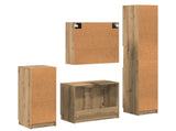 Bathroom Furniture Set 4 pcs Artisan Oak Engineered Wood 3416028