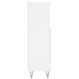 Bathroom Cabinet White 30x30x100 cm Engineered Wood 831556