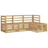 Outdoor Sofa Set 4 pcs White Solid Acacia Wood 3391614