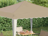 Pop-up Party Tent 195 x 195 x 245 cm Cream Oxford Fabric 42019713