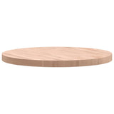 Table Top 70x4 cm Round Solid Wood Beech 355924