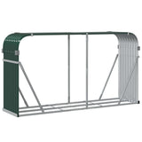 Log Holder Green 180x45x100 cm Galvanised Steel 364544