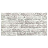 3D Wall Panels with Light Grey Brick Design 10 pcs EPS 147199