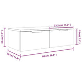 Wall Cabinet White Engineered wood Medium Wall Cabinet 811394