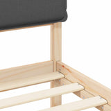 Bed Frame with Upholstered Headboard Dark Grey 180 x 200 cm 877820