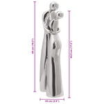 ZNTS Sculpture Silver 10x16x49 cm Aluminium 42000135
