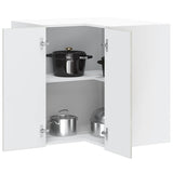 Kitchen Wall Corner Cabinet "Porto" Concrete Grey Engineered Wood 854101