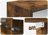 Bathroom Mirror Cabinet Smoked Oak 63.5 x 16 x 62.5 cm 889155