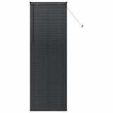 Venetian Blinds Height Adjustable Black 220 x 70 cm Aluminium 42006166