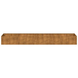 Planter Rusty 360x80x40 cm Weathering Steel 860772