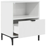 Bedside Cabinet with Drawer High gloss white 49 x 36 x 61 cm 883482
